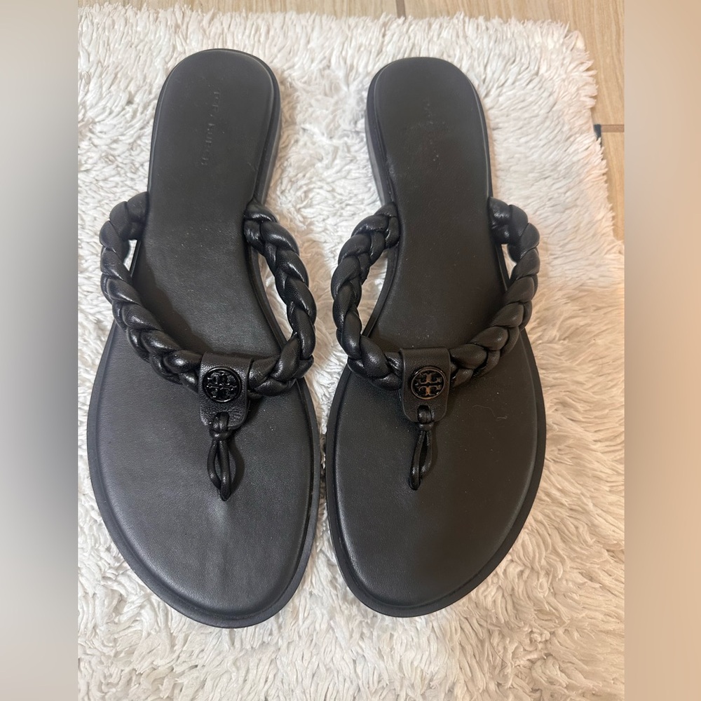 Tory Burch Black Braided Women's Sandals